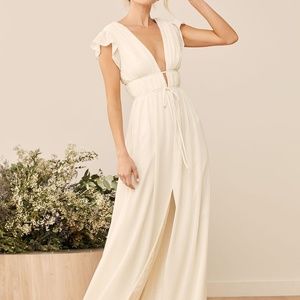 Lulu's Ruffled Maxi Dress